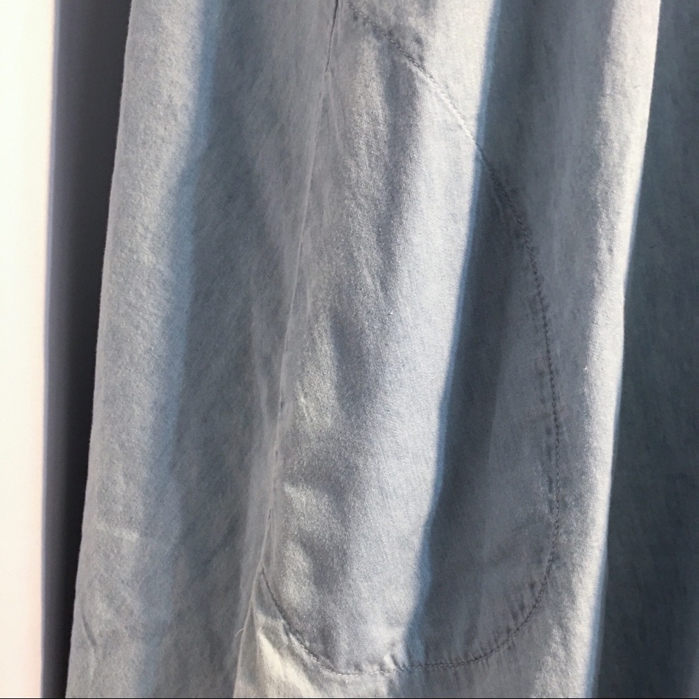 SOLD💥🆕Chambray Off Shoulder Full Skirt Dress - Picture 7 of 8